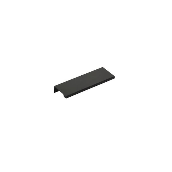 Emtek Edge Cabinet Pull with 4 in Center to Center Flat Black Finish 87110US19 - main